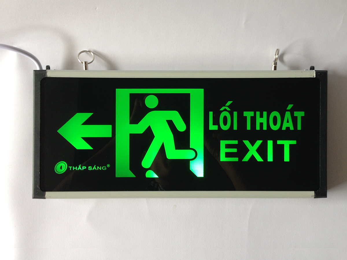 Các loại đèn EXIT phổ biến: Đèn EXIT 1 mặt